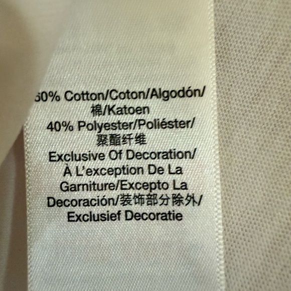 DKNY Sport Classic White V-Neck Tee - Picture 2 of 2